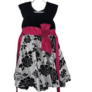 Jona Michelle Hawiian Festive  Floral GIRLS Dress 7 *READ